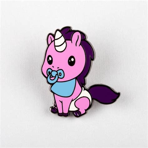 Baby Unicorn Pin Funny Cute And Nerdy Pins Unstable Unicorns