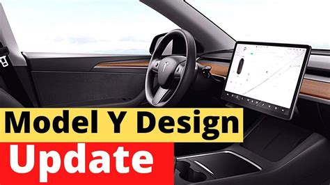 Tesla Updates Model Y Interior With A New Wood Panel In The Door Youtube