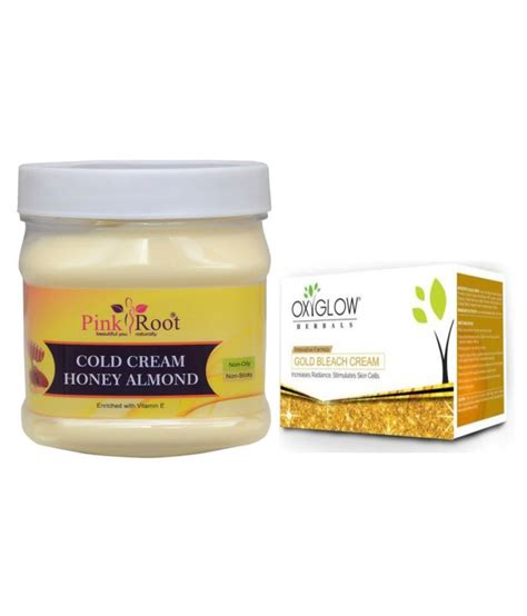 Pink Root Cold Cream Honey Almond Gm With Oxyglow Gold Bleach Day