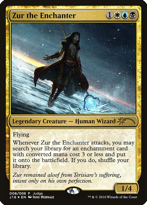 He dominated many formats, and will continue to be used as long as he is legal. Zur the Enchanter · Judge Gift Cards 2016 (J16) #8 ...