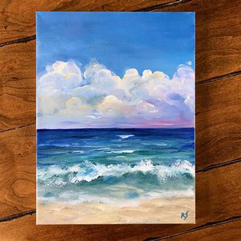 Ocean Painting Beach Painting Beach Decor Florida Painting Etsy