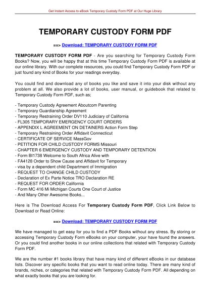 20 Emergency Temporary Custody Form Free To Edit Download And Print