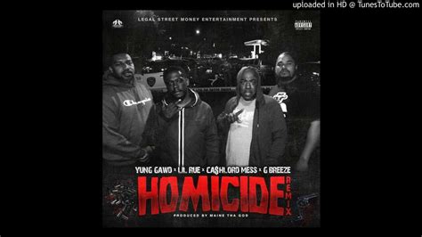 Homicide Remix Feat Lil Rue Cashlord Mess Youtube