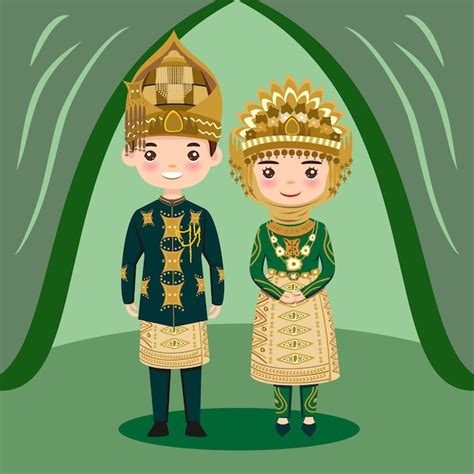Pakaian Adat Minang Vectors And Illustrations For Free Download Freepik