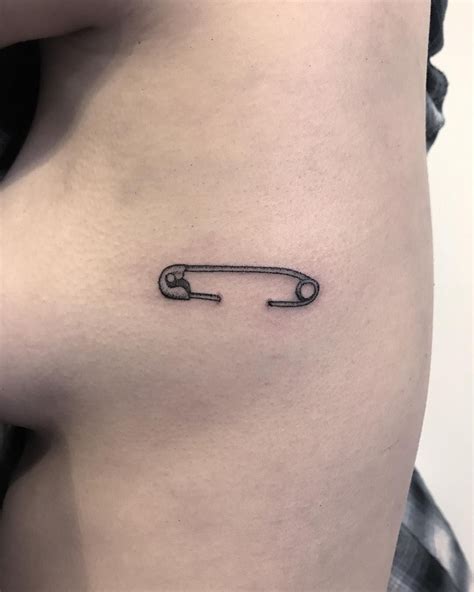 safety pin tattoo