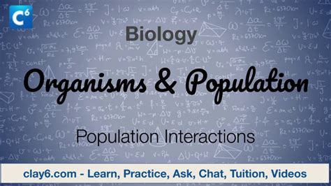 Cbse Biology Organisms And Population Population Interactions
