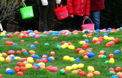 Depending on the size of the glow stick, you may need to to get the larger plastic eggs so that it will fit easier. Newcomers Club Hosts Easter Egg Hunt