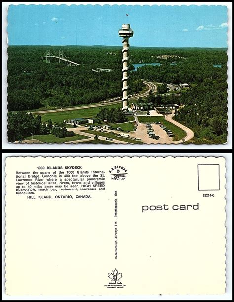 Canada Postcard Hill Island Ontario 1000 Islands Skydeck B23 Ebay