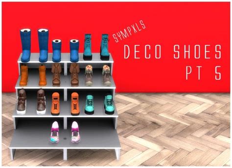 Deco Shoes Pt 5 By Sympxls At Simsworkshop Sims 4 Updates Sims 4