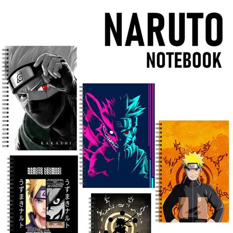 Jual Notebook Anime Naruto Notebook A6 Spiral Notebook Kakashi Uchiha