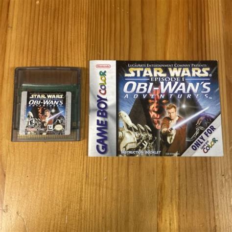 Star Wars Episode I 1 Obi Wans Adventures Game Boy Color 2000 W