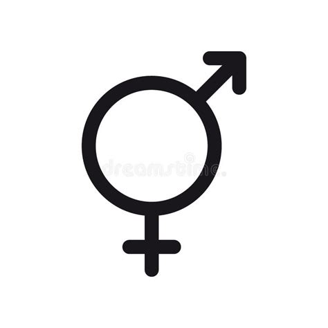 Androgyne Symbol Gender And Sexual Orientation Icon Or Sign Concept