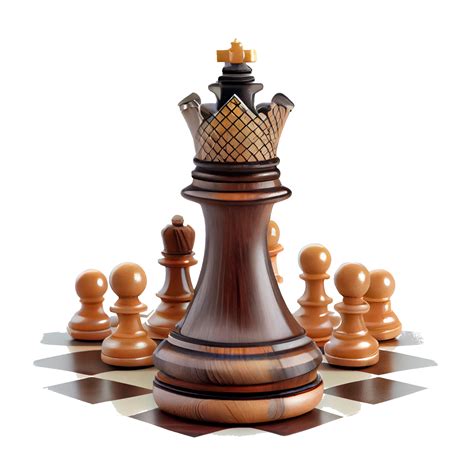 King And Soldier Chess Pieces On Transparent Background Leadership