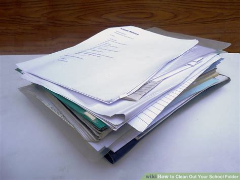 How To Clean Out Your School Folder 6 Steps With Pictures