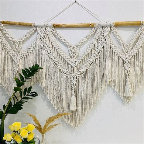 Macrame Wall Hanging By MacrameMix Macrame Wall Hanging Large Macrame Wall Hanging Crochet