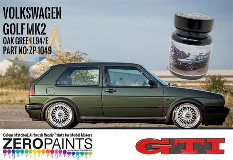 Volkswagen Golf Mk2 Gti 16v L94e Oak Green Paint 60ml Zp 1049 Zero