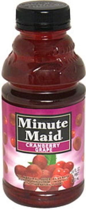 Minute Maid Cranberry Grape Juice 16 Oz Nutrition Information Innit