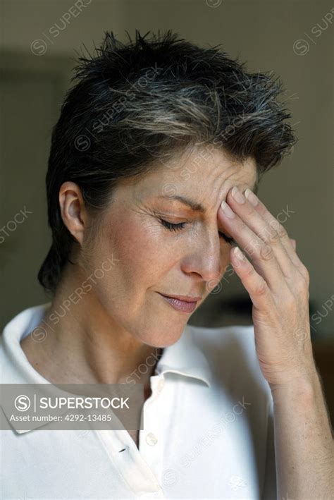Woman Over Forty With Sad Face Superstock