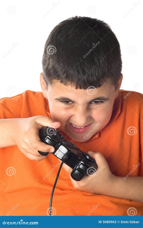 Exciting Video Game Stock Image Image Of Excited Child 5080963