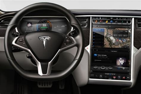 Teslas Fancy 17 Inch Lcd Dashboard Makes Its Debut Alongside Model S