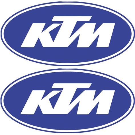 Ktm Logo Oval Blue Stickers Decals Decalshouse