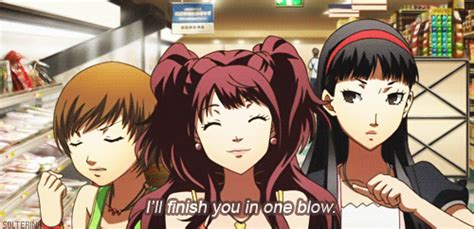 Safebooru Amagi Yukiko Animated Animated  Black Hair Brown Eyes Brown Hair Headband Hime