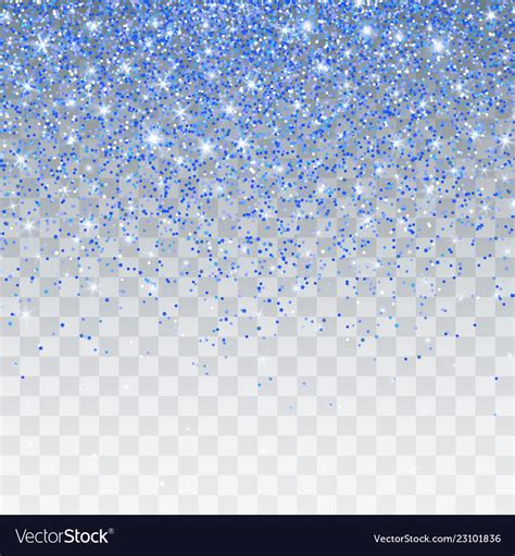 Blue Glitter Sparkle On A Transparent Background Vector Image