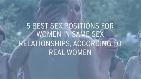 5 best sex positions for women in same sex relationships according to real women