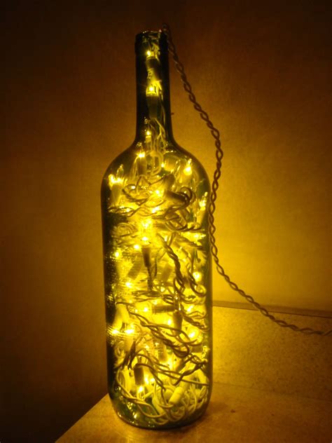 Wine Bottle With Christmas Lights Insidelooks Beautiful Christmas