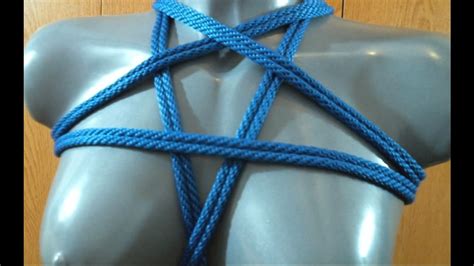 Rope Bondage Tutorial Pentagram Chest Harness Youtube