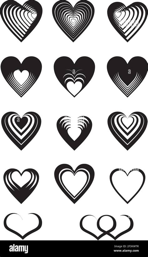 Heart Shapes Vector Illustration Stock Vector Image And Art Alamy