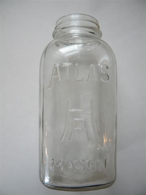 Vintage Hazel Atlas Clear Square Mason Jar 1 2 Gallon