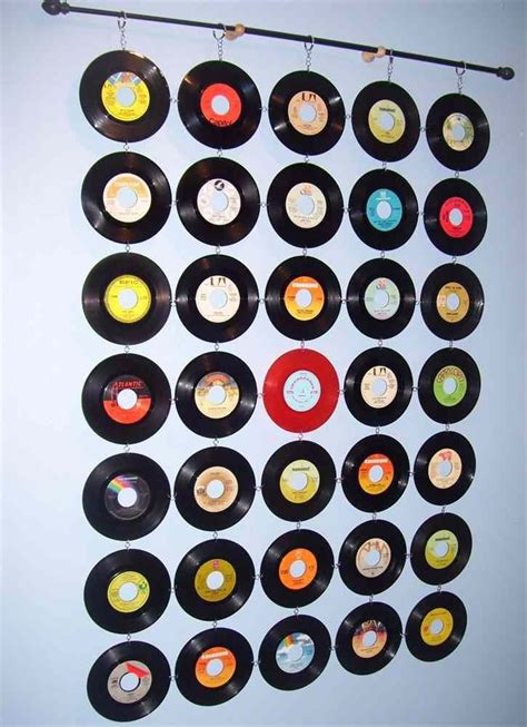 Vinyl Record Curtain Record Crafts Vinyl Record Crafts Vinyl Record