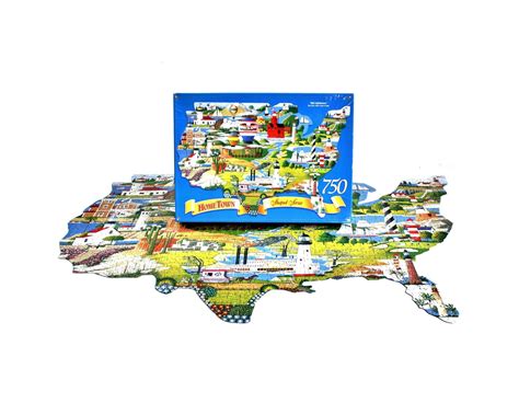 Individual and collages of lighthouses comprise this collection of jigsaw puzzles. Hometown Collection Lighthouse Puzzle 750 Pieces Jigsaw ...