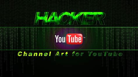Hacker Channel Art Template For Youtube Photoshop Youtube