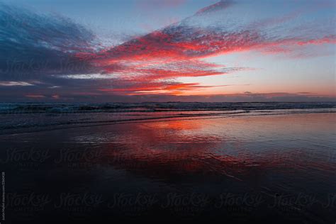 Pacific Ocean Sunset By Stocksy Contributor Justin Mullet Stocksy