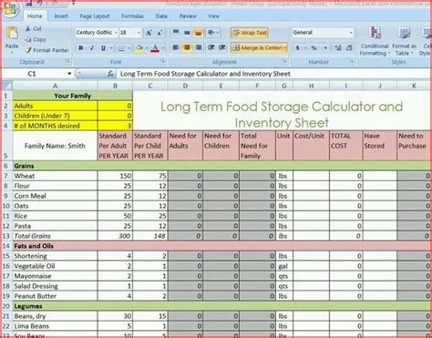 Best long term food storage list. Long term food storage chart | Emergency/Food Storage ...