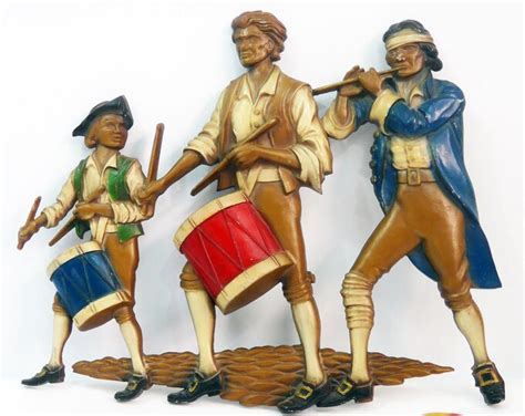 vintage sexton large metal wall hanging fife and drum etsy