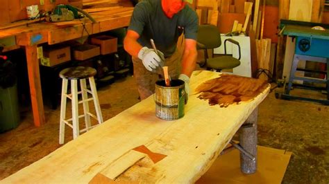 How To Make A Rustic Plank Table By Jim The Rustic Furniture Artist