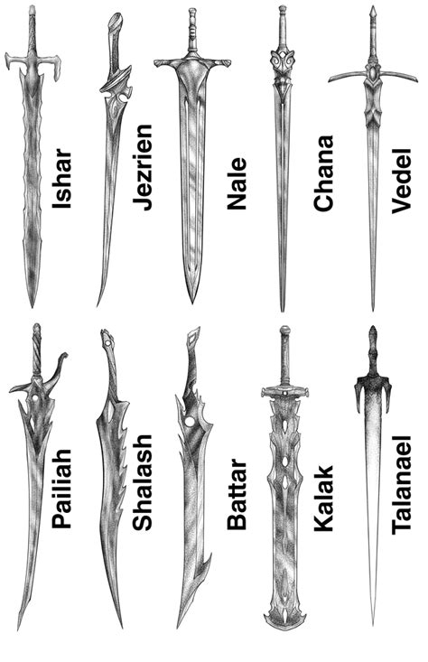 fantasy sword fantasy weapons types of swords sword types the way of kings armas ninja