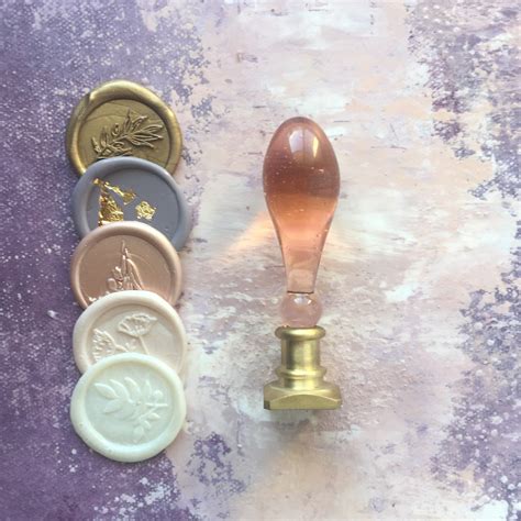 Wax Seal Stamp Kit Lavender Wax Seal Flat Lay Props Mauve Etsy