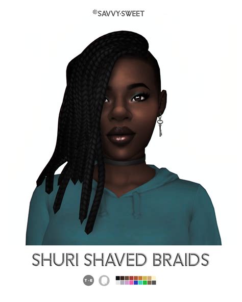 Savvysweet Shuri Shaved Braids This Hair Comes — Ridgeports Cc Finds