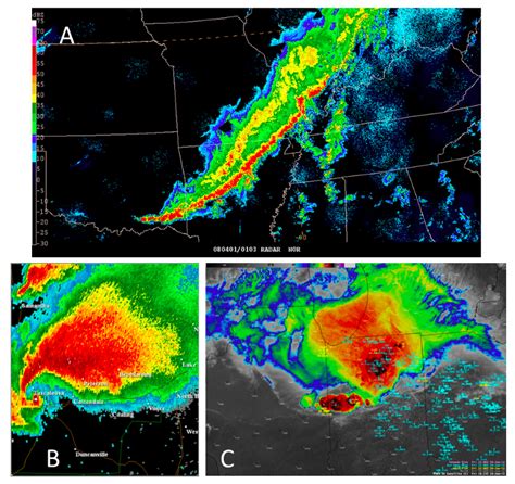 Solved The Figure Below Shows Radar Images Of A Supercell