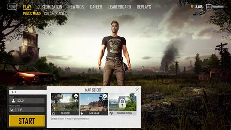 How To Choose The Map In Pubg Pubg Settings