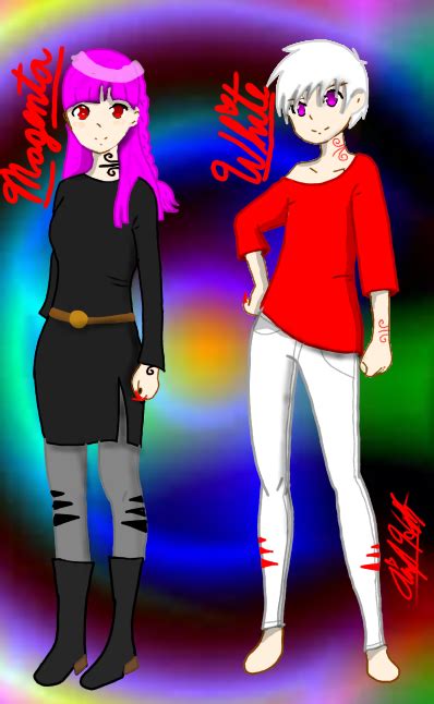 Creepypasta Characters Magenta And White Base Art By Oneupainsley On