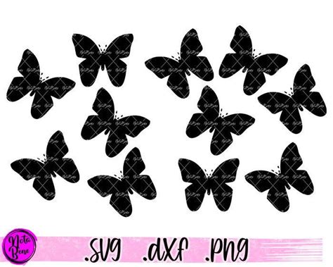 Butterflies Pattern SVG Butterflies Svg Butterfly Svg Dxf | Etsy