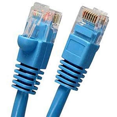 Imbaprice Cat5e Ethernet Cable 15 Ft Blue Male To Male Connectors For