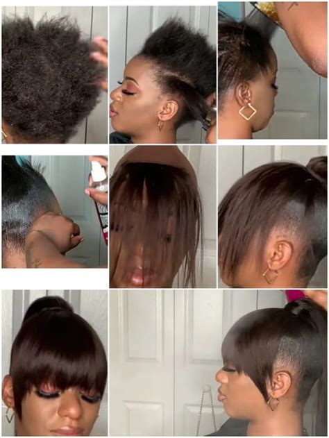 How To Do A Quick Weave Ponytail With Bangs Blog Nadula