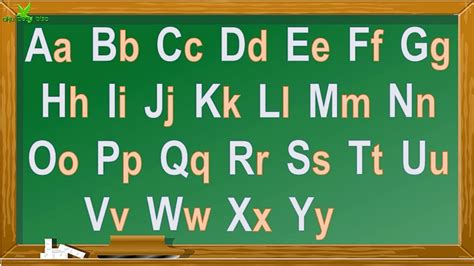 Belajar Membaca Huruf Abjad Besar Kecil Alfabet Papan Hijau Part 1