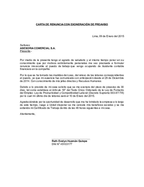 Modelo Carta De Preaviso Laboral Republica Dominicana Gambaran
